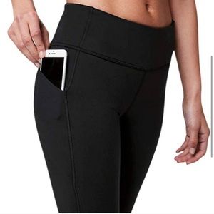 Lululemon Black Pace Rival Crop Leggings